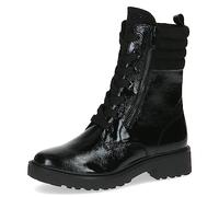 CAPRICE 9-25212-41, Botines planos con cordones para Mujer, Negro (Black Comb), 38 EU