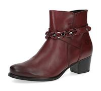 CAPRICE 9-25336-41, Botines de tacón con cordones para Mujer, Rojo (Bordeaux Nappa), 37 EU