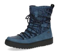 CAPRICE 9-26215-41, Botines planos con cordones con forro cálido para Mujer, Azul (Ocean Comb), 42 EU