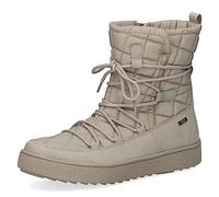CAPRICE 9-26215-41, Botines planos con cordones con forro cálido para Mujer, Beige (Warm Grey Co), 38 EU