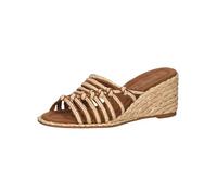 CAPRICE 9-27201-42, Sandalias con cuña Mujer, Logo Cream, 41 EU