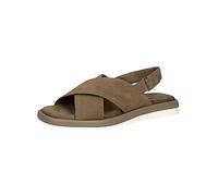CAPRICE 9-9-28102-20, Sandalias planas Mujer, Verde (Cactus Suede), 37 EU
