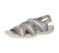 CAPRICE 9-9-28106-20, Sandalias planas Mujer, Gris (Lt Grey Comb), 38 EU