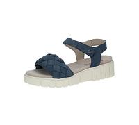 CAPRICE 9-9-28256-20, Sandalias planas Mujer, Azul (Ocean Nubuc), 39 EU
