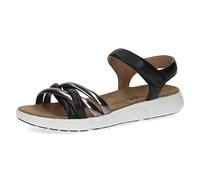CAPRICE 9-9-28706-20, Sandalias planas Mujer, Black Comb, 38 EU