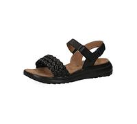 CAPRICE 9-9-28717-20, Sandalias planas Mujer, Negro (Black Muscat), 36 EU Ancho