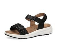 CAPRICE 9-9-28717-28, Sandalias planas Mujer, Negro (Black Softnap), 38 EU