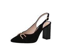 CAPRICE 9-9-29600-20, Eslinga de bombas Mujer, Negro (Black Suede), 37 EU