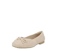 CAPRICE 9-22109-46 Bailarinas de Ante Beige para Mujer, Talla 42 EU