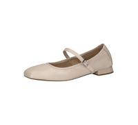CAPRICE Bailarinas de Piel con Correa para Mujer, Crudo Perl Deer, 40 EU