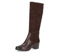CAPRICE Botas de mujer Tacón bloque Eje Elástico, Dk Brown Comb, 41 EU