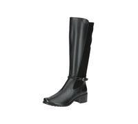 CAPRICE Mujer Long Boot Flat 9-25600-43, Botas a la Altura de Rodilla, Peine Negro, 38 EU