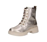 CAPRICE Botas Planas de Encaje para Mujer 9-25101-43, Cortas al Tobillo, Platino Metal, 40 EU