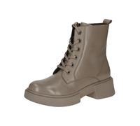 CAPRICE Botas Planas de Encaje para Mujer 9-25101-43, Cortas al Tobillo, Taupe Nappa, 39 EU