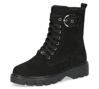 CAPRICE Botas Planas de Encaje para Mujer 9-25211-43, Cortas al Tobillo, Color Negro, 39 EU