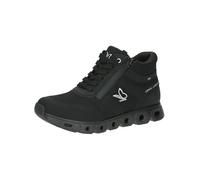 CAPRICE Botas Planas de Encaje para Mujer 9-25221-43, Cortas al Tobillo, Black Blk Sole, 38 EU