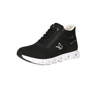 CAPRICE Botas Planas de Encaje para Mujer 9-25221-43, Cortas al Tobillo, Peine Negro, 38 EU