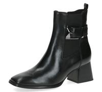 Caprice Botín De Mujer De Cuero Con Hebilla Y Tacón Trapezoidal 9-25344-41