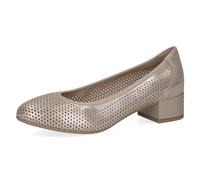 CAPRICE Comfort - Zapatos de tacón para Mujer de Piel, Gris Topo, 39 EU