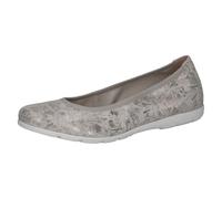 CAPRICE Damen 9-22150-42, Zapatos Tipo Ballet Mujer, Offwhite Silv, 42 EU