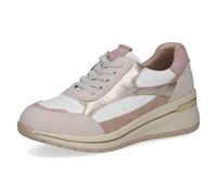 CAPRICE Damen 9-23701-46, Zapatillas Mujer, White Lt Gold, 38 EU Ancho
