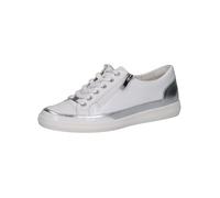 CAPRICE Damen 9-23706-44, Zapatillas Mujer, Blanco y Plateado, 40.5 EU
