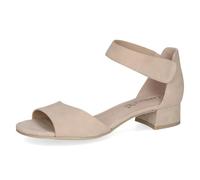 CAPRICE Damen 9-28212-42 - Sandalia de tacón para mujer, color beige ante, 37.5 EU