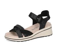 CAPRICE Damen 9-28304-46, Sandalias con cuña Mujer, Peine Negro, 40 EU Ancho