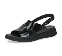 CAPRICE Damen 9-28700-46, Sandalias bajas para mujer, negro Naplak, 39 EU