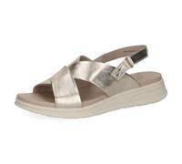 CAPRICE Damen 9-28700-46, Sandalias Planas Mujer, Lt Gold Metal, 41 EU
