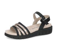CAPRICE Damen 9-28703-46, Sandalias Planas Mujer, Peine Negro, 37 EU Ancho