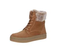 CAPRICE Forro Caliente para Mujer 9-26100-43, Botas de Moda, Cognac Suede, 38 EU