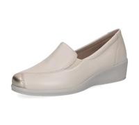 CAPRICE Mocasines para Mujer, 9-24350-45, Color Crema y Dorado, Talla 8.5 de Reino Unido