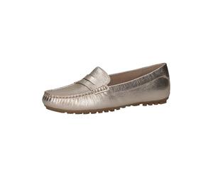 Caprice Mocasines Planos para Mujer 9-24651-42, Metal Platino, 42 EU