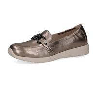CAPRICE Mocasines Planos para Mujer 9-24708-42, Gris Pardo metálico, 37 EU
