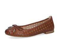 CAPRICE Mujer 9-22109-42, Zapatos Tipo Ballet, Cognac Nappa, 38 EU