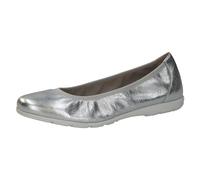 CAPRICE Mujer 9-22150-42, Zapatos Tipo Ballet, Metal Plateado, 36 EU