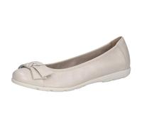 CAPRICE Mujer 9-22153-42, Zapatos Tipo Ballet, Blanco y Naranja, 37 EU