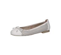 CAPRICE Mujer 9-22185-42, Zapatos Tipo Ballet, Nappa Blanco, 36 EU