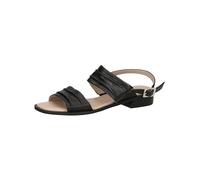 CAPRICE Mujer 9-28711-42, Sandalias Planas, Tejido Suave de Color Negro, 40 EU
