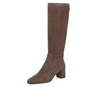 CAPRICE Mujer Botas altas Tacón Rodilla Alto Vegano, Cafe Stretch, 39 EU