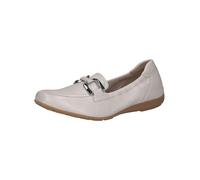 CAPRICE Pantuflas de Piel cómodas para Mujer, Pearl per Deer, 36 EU