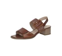 CAPRICE Sandalia con tacón para mujer 9-28205-44, COGNAC NAPPA, 37 EU, Cognac Nappa, 37 EU