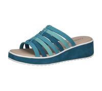 Caprice Sandalia De Mujer De Cuero Con Plataforma Y Tacón Cuña 9-27201-44