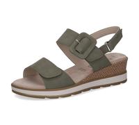 Caprice Sandalia Para Dama Con Hebilla Cubierta Y Tacón De Cuña 9-28753-42