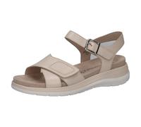Caprice Sandalia plana para mujer 9-28751-46, color crema Perlato, talla 38 EU