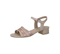 CAPRICE Sandalias de Mujer con tacón en Piel Festivo, Beige Rosa, 40 EU