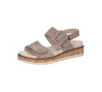 CAPRICE Sandalias Planas de Piel con Plataforma para Mujer, Color Pardo., 41 EU