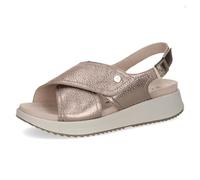 Caprice Sandalias planas para mujer 9-28707-46, color topo MET.Deer, 36 EU