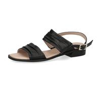 CAPRICE Sandalias Planas para Mujer 9-28711-42, Tejido Suave de Color Negro., 39 EU